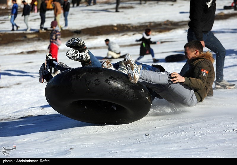 عکس/ تفریحات زمستانی در همدان