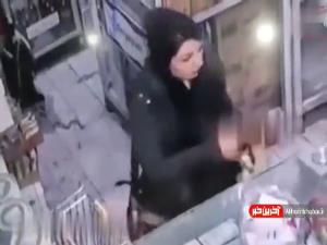 فیلم باورنکردنی از موبایل قاپی زن تهرانی 
