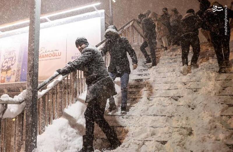 عکس/ بارش برف ترکیه را فلج کرد