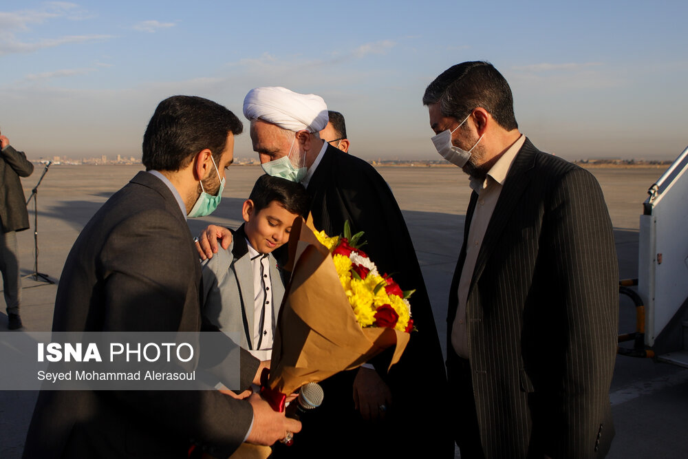 عکس/ سفر رئیس قوه قضاییه به مشهد