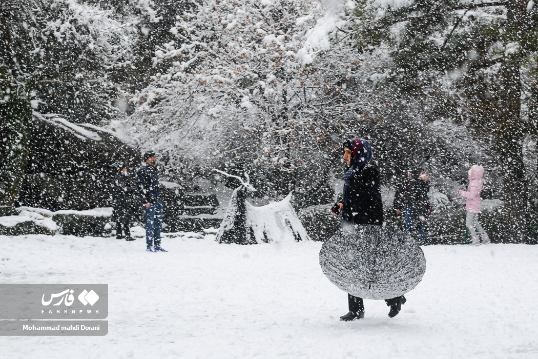 عکس/ رخت سفید زمستان بر تن تهران