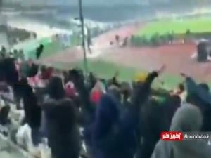تشویق ایسلندی تماشاگران زن ایرانی در آخرین دقایق بازی برابر عراق