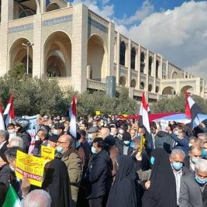 تظاهرات نمازگزاران تهرانی در حمایت از مردم یمن