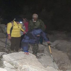 امدادرسانی به بانوی کوهنورد در ارتفاعات تنگستان 