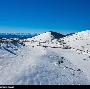۶۵ سانتی‌متر برف در ارتفاعات استان گلستان باریده است
