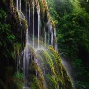 عکس/آبشار خزه‌ای کبود وال