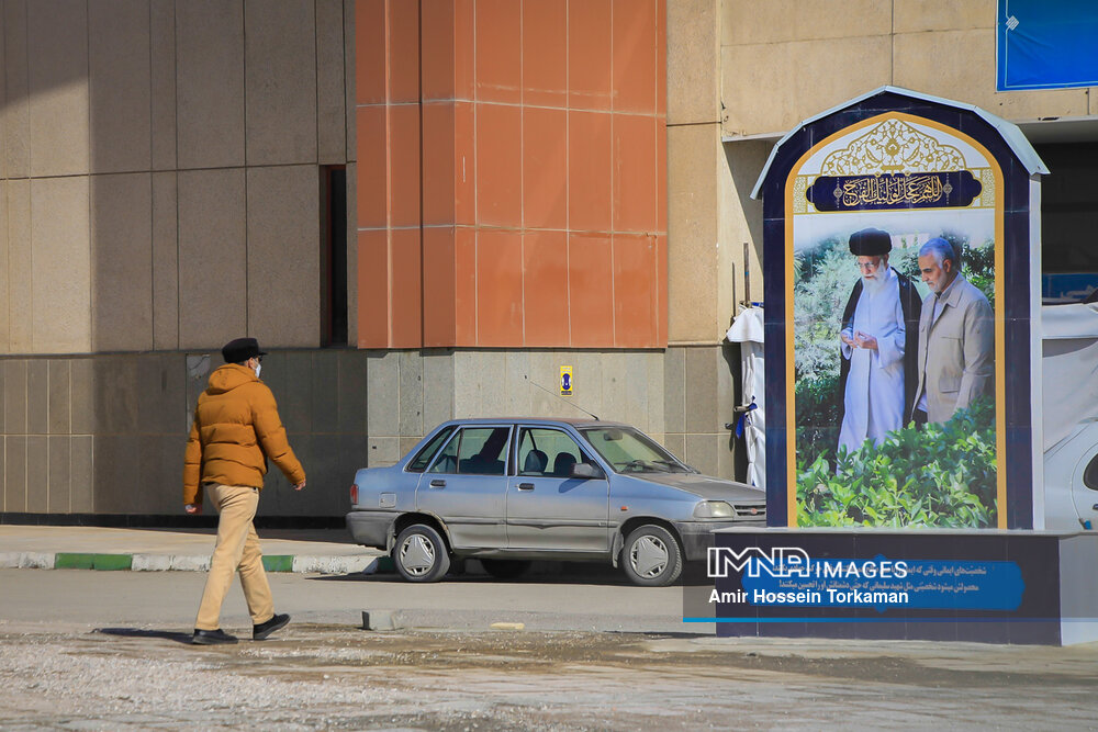 رونمایی از المان حاج قاسم سلیمانی و شهدای مدافع حرم در همدان