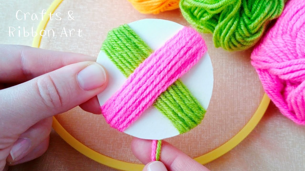 نحوه درست کردن گل بافتنی