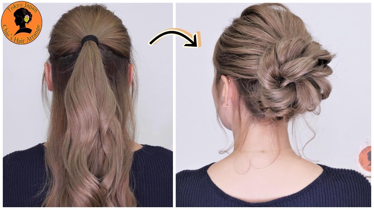 شنیون ساده و شیک برای مهمانی ها