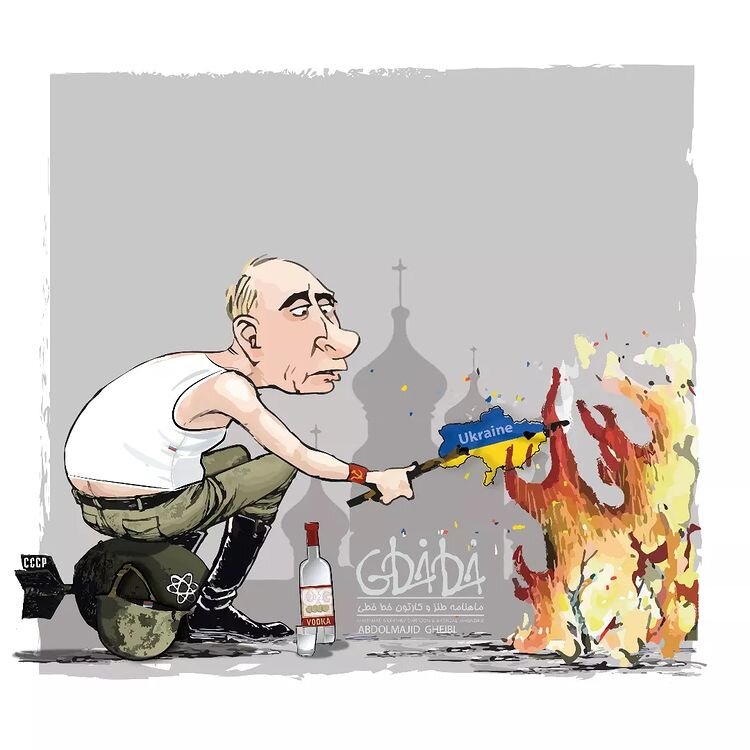 کاریکاتور/ برنامه پوتین برای اوکراین لو رفت!