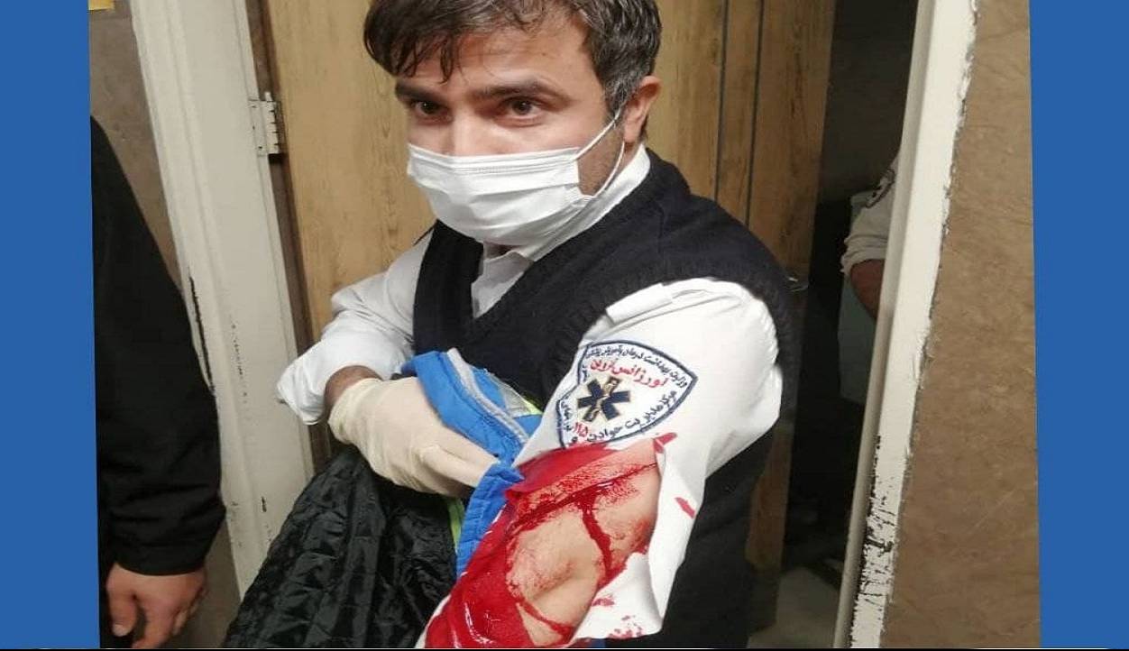 مصدوم، امدادگر اورژانس قزوین را زخمی کرد