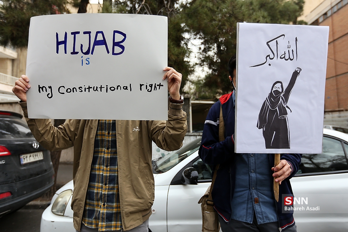 تجمع دانشجویان دانشگاه تهران در اعتراض به‌ اقدام ضداسلام هند