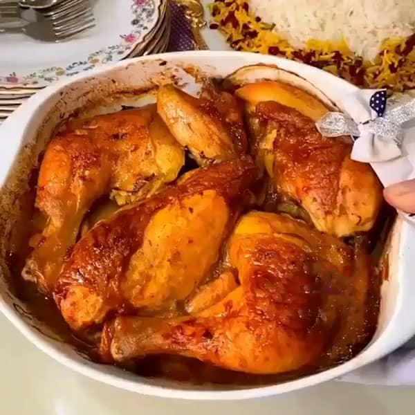طرز تهیه مرغ در فر به صورت تکه ای و طعم بسیار خوشمزه