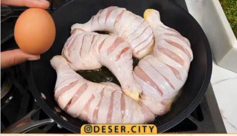 ترفند طبخ ران مرغ در 30 دقیقه