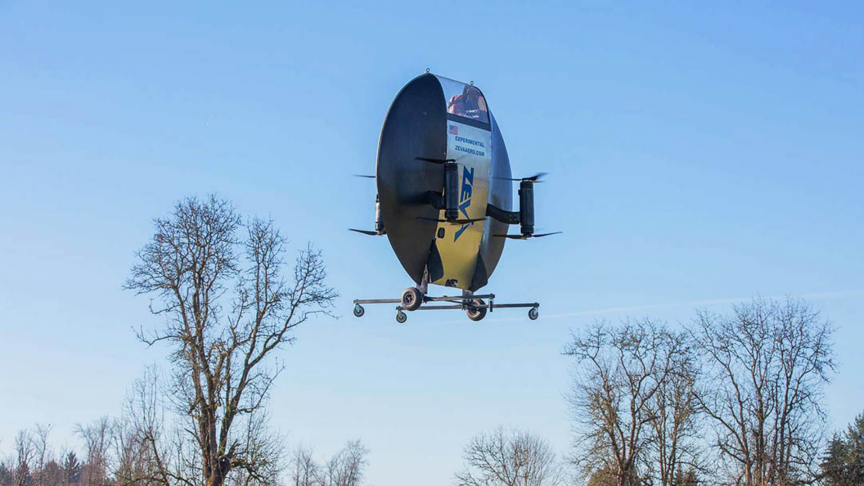 ماشین پرنده شخصی با ظاهری شبیه به بشقاب پرنده