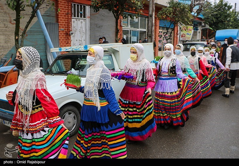 عکس/ استقبال از نوروز با کارناوال شادی در واجارگاه گیلان