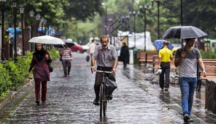تداوم بارش باران در برخی استان‌ها