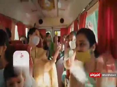 نجات راننده توسط مسافر زن