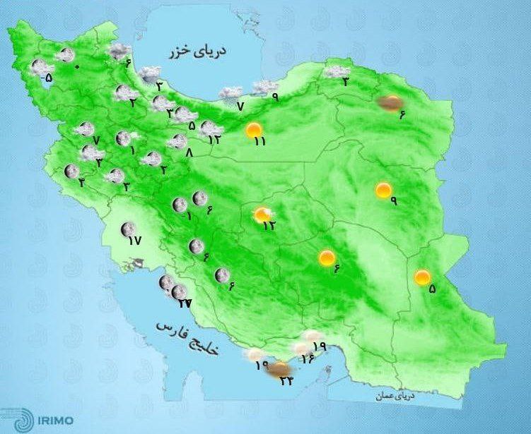 آخرین وضعیت آب و هوا در کشور؛ بارش ۵ روزه باران و برف در کشور