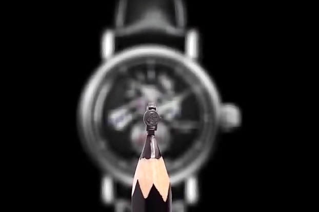 طراحی ساعت مچی روی نوک مداد