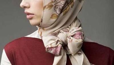 ایده ای زیبا برای بستن روسری