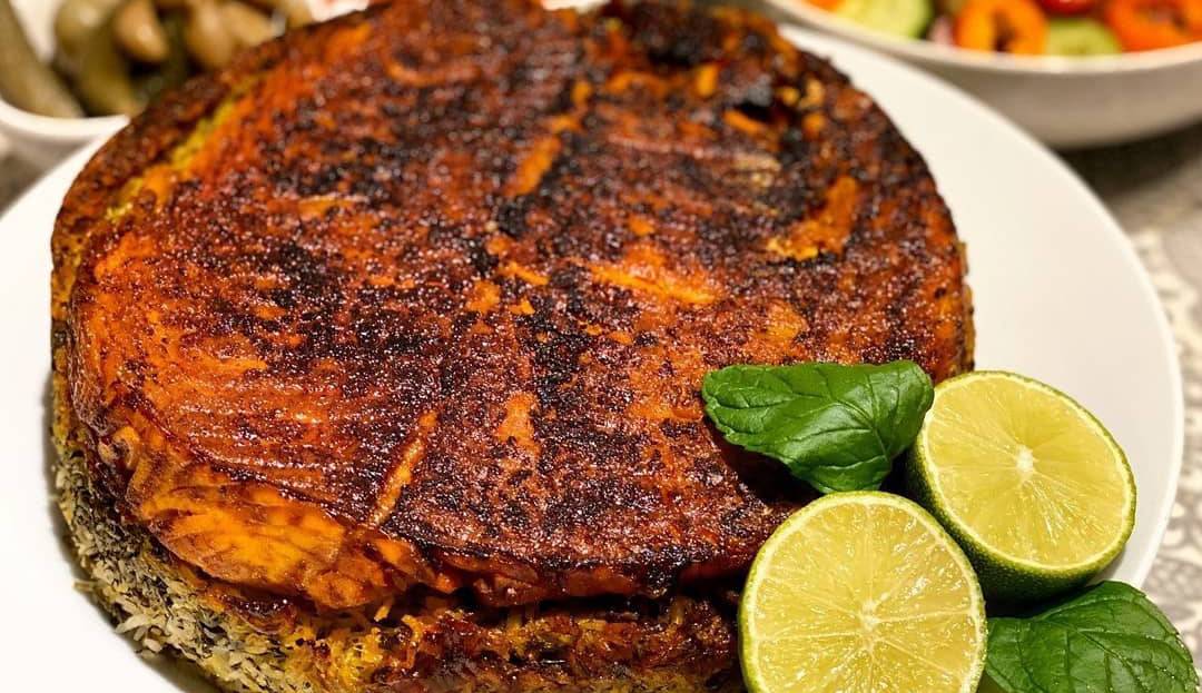 ته انداز ماهی مجلسی با سس خوشمزه