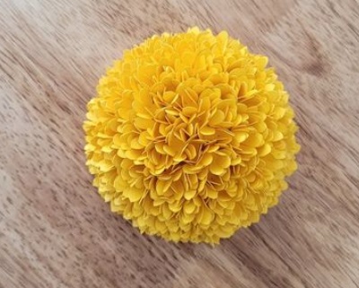 ایده درست کردن کاردستی گل داوودی با کاغذ