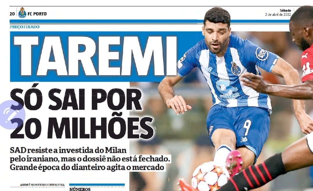 مهدی طارمی در میلان؛ یک خبر تازه رسید!