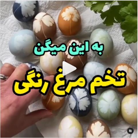 ایده زیبا برای طرح زدن رو تخم مرغ