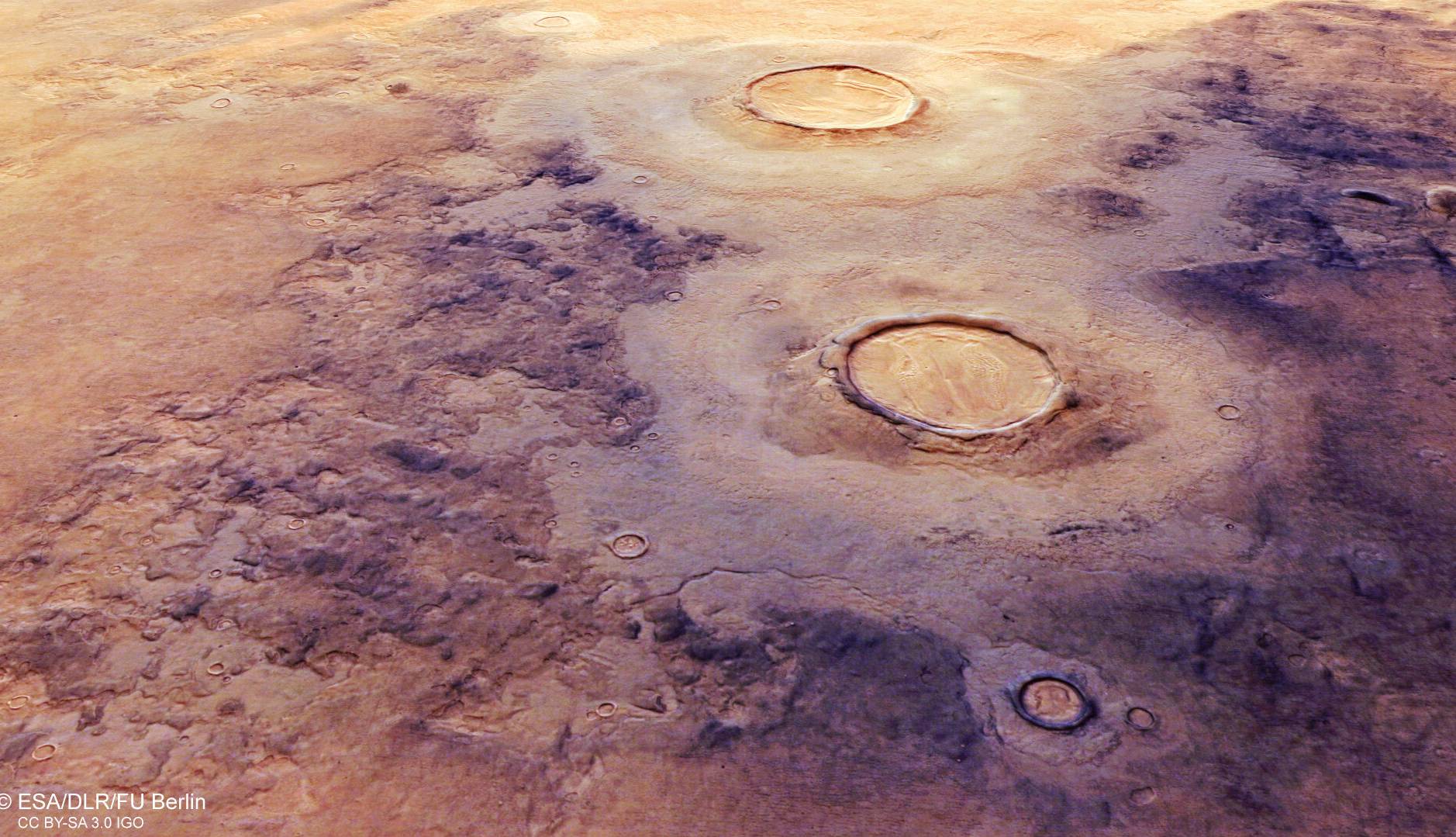 «ناحیه مغزی» مریخ، تصویر جدیدی که مدارگرد مارس اکسپرس ثبت کرد