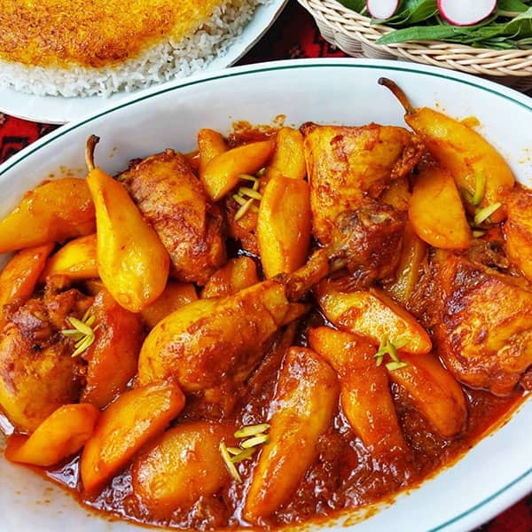 خورش گلابی خوشمزه به روش مجلسی