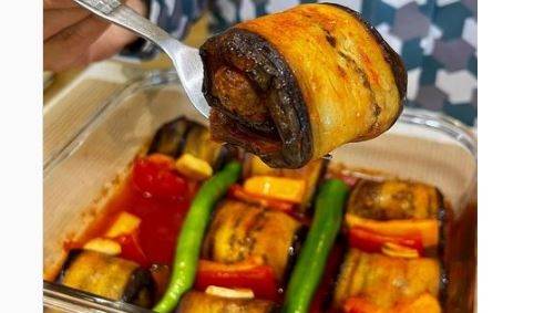 رول بادمجون سالم و خوشمزه مناسب برای افطار