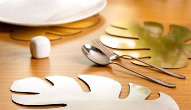 زیر بشقابی برگ انجیری درست کنید