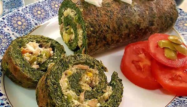 رولت اسفناج پنیری؛ گزینه ای متفاوت برای افطاری