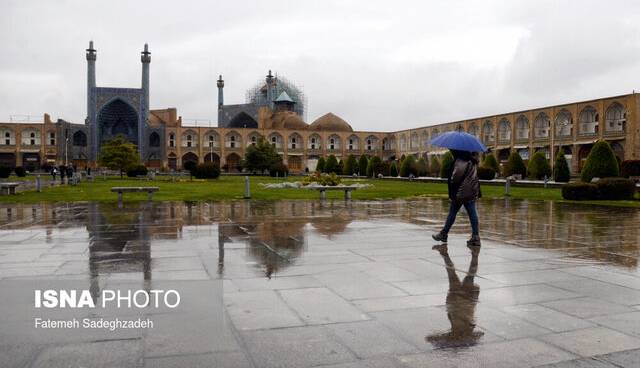 ادامه بارش‌های پراکنده بهاری؛ هوای اصفهان خنک‌تر می‌شود