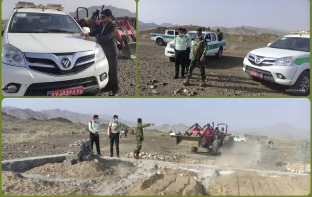 رفع تصرف از 16 هزار مترمربع از اراضی ملی قلعه‌گنج