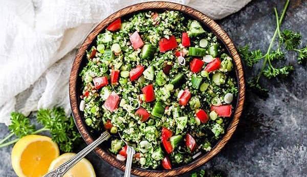 آموزش درست کردن «سالاد لبنانی» با سس مخصوص