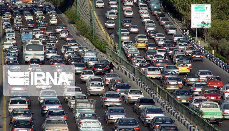 ترافیک سنگین در آزادراه کرج-قزوین 