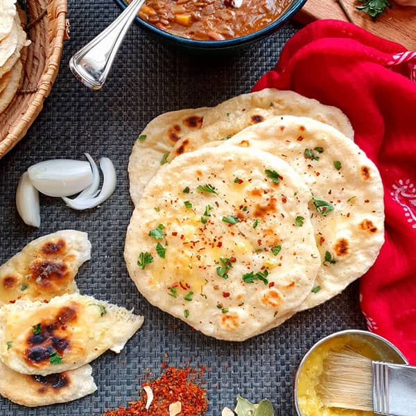 نان سیر هندی خوشمزه به روش سنتی