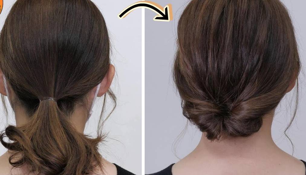 ترفندی ساده برای بستن موی کوتاه در خانه