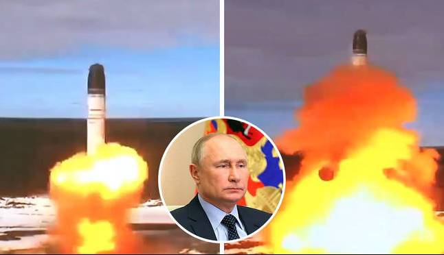 پرتاب موشک مافوق صوت ۳۵ متری «شیطان ۲» روسیه با توانایی نابود کردن یک کشور  