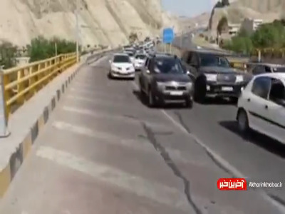 ترافیک سنگین در مسیر بازگشت مسافران به تهران