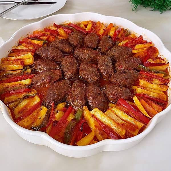 کوفته مانیسا ساده و سنتی به روش ترکیه ای