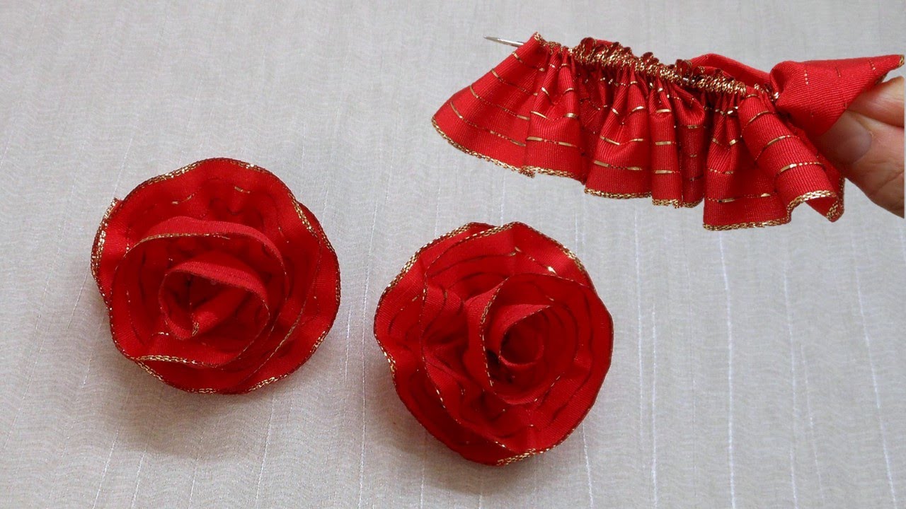 آموزش گل سرخ روبانی