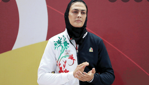 دیدار شهربانو منصوریان با رضا رویگری در آسایشگاه کهریزک