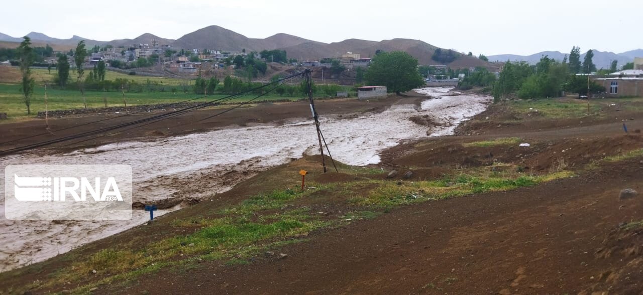 سیل در شهرستان انگوت مغان