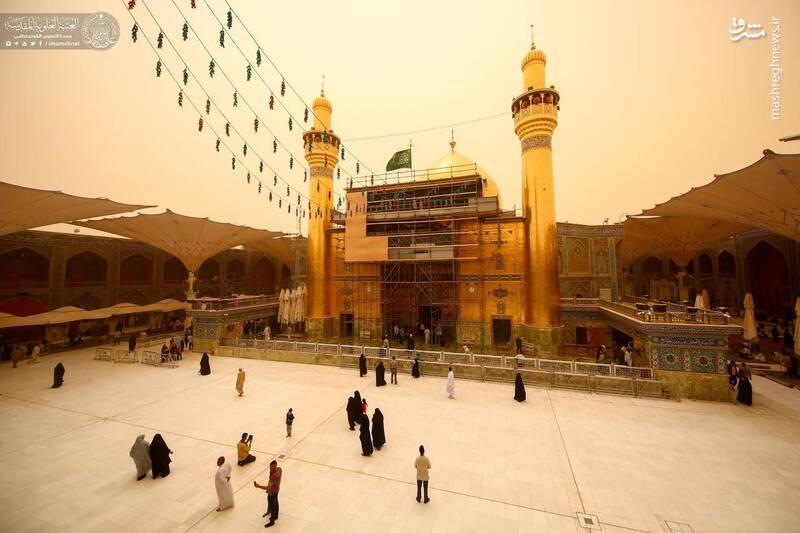عکس/ جولان گرد و غبار در نجف