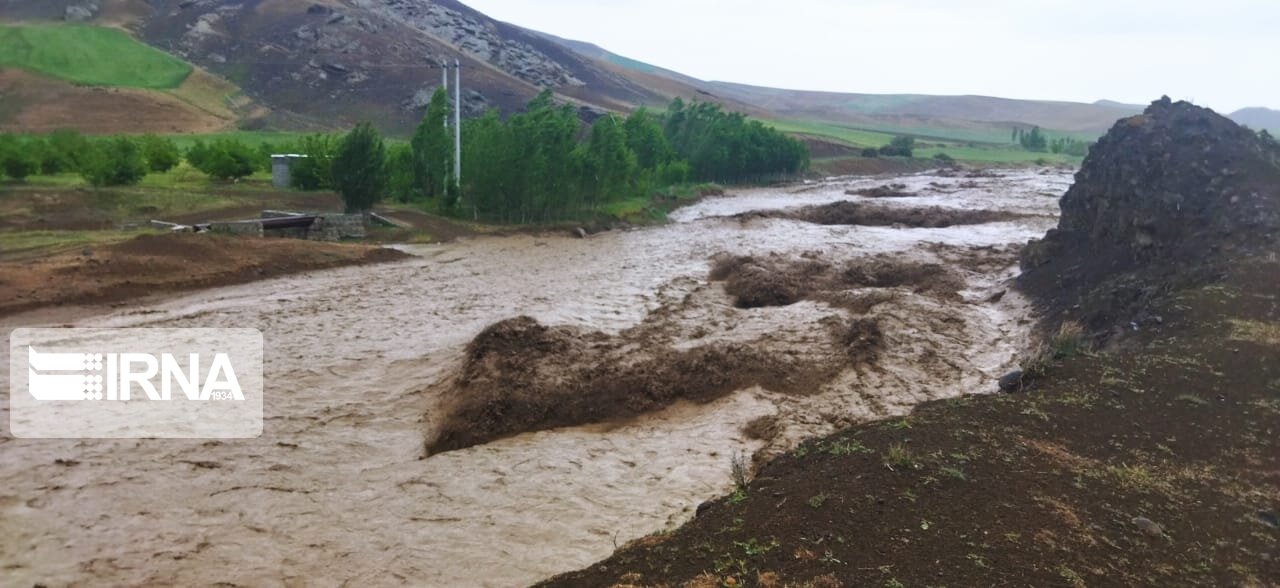 سیل در شهرستان انگوت مغان