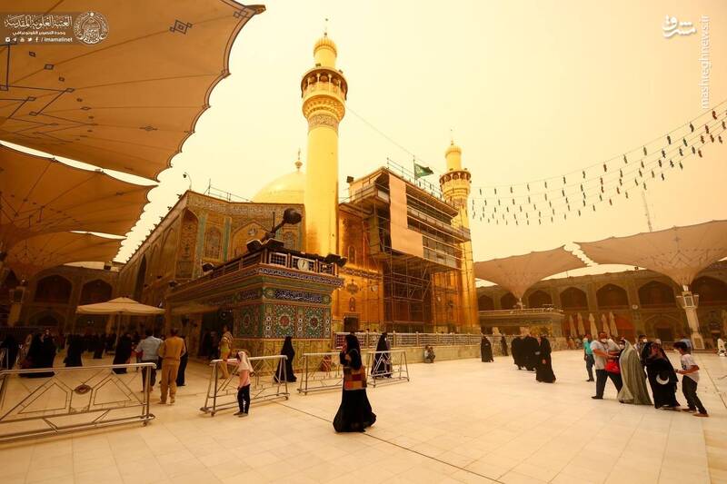 عکس/ جولان گرد و غبار در نجف