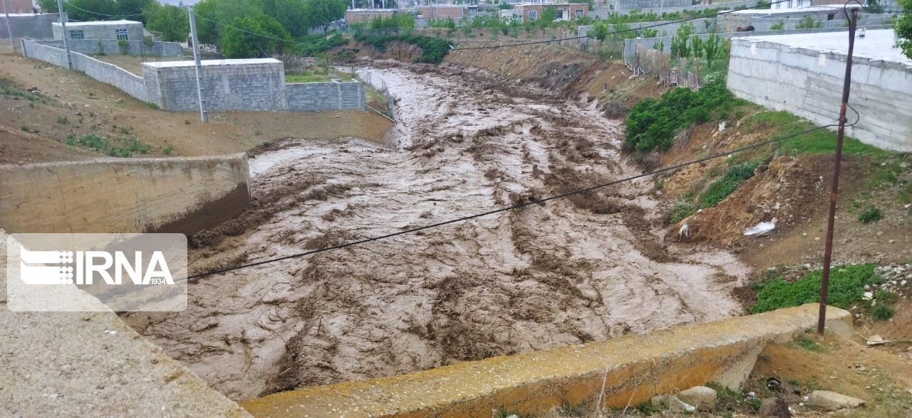 سیل در شهرستان انگوت مغان